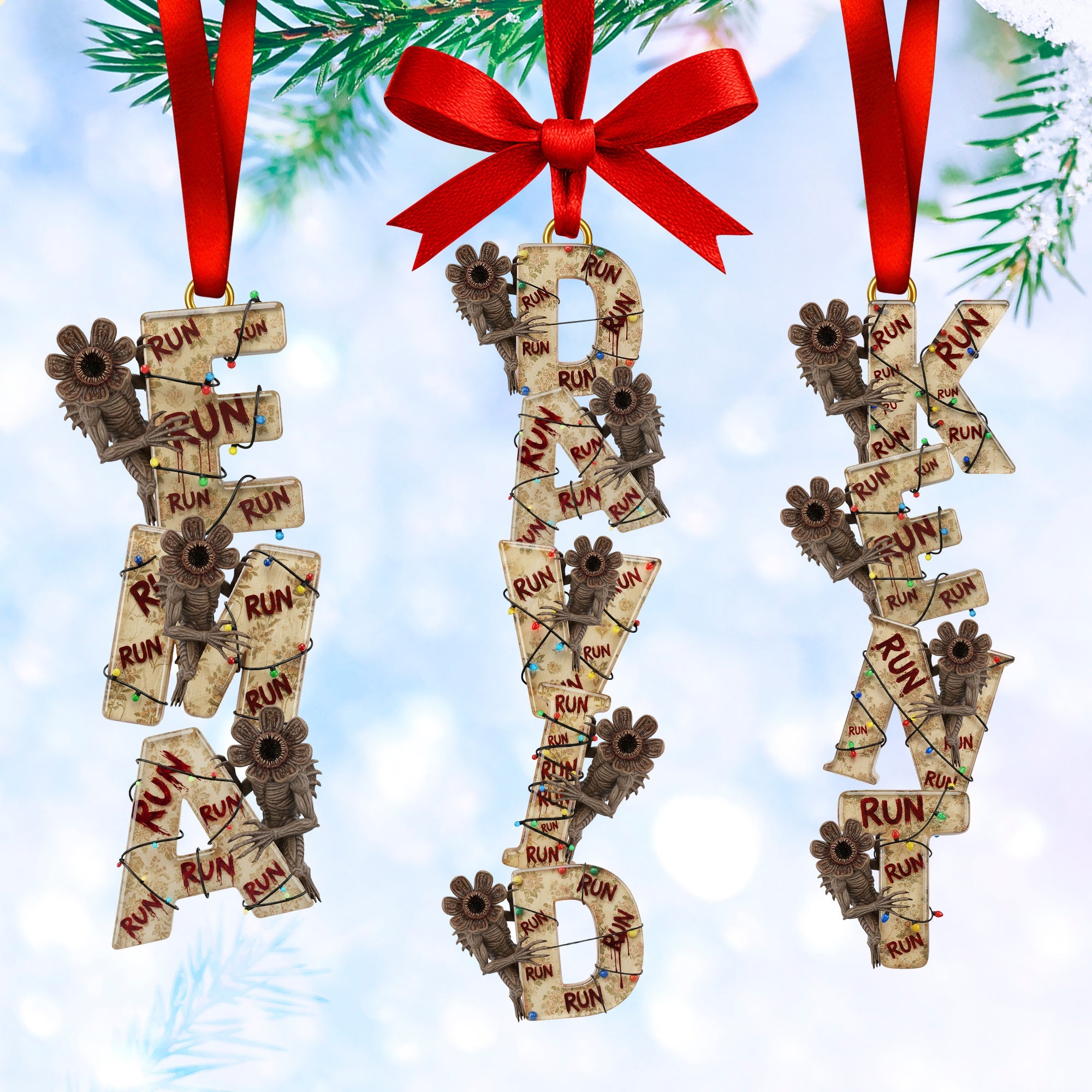 Alphabet Name Ornament - Personalized Christmas Gifts - Funny Christmas Ornament Gift