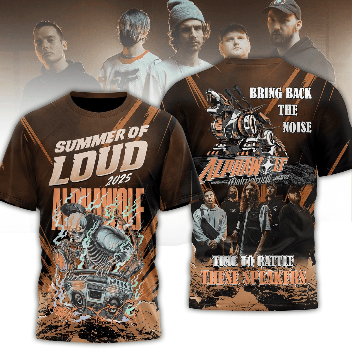 Alphawolf Summer Of Loud 2025 Time To Rattle T-Shirt Gifts For Fans