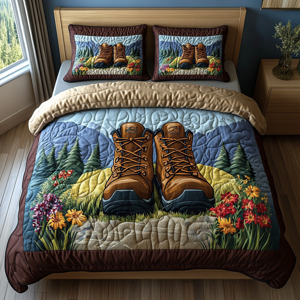 Alpine Echo Quilted Bedding Set Best Bedspread Set Best Gifts For Hikers