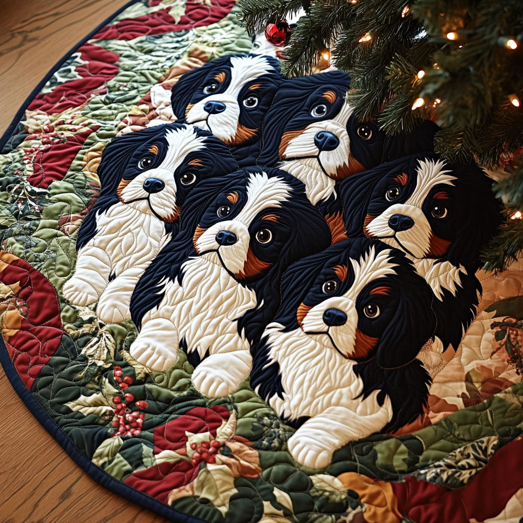 Alpine Haven Quilted Christmas Tree Skirt Classic Christmas Home Decor