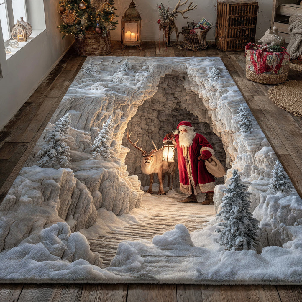 Alpine Santa Claus Area Rug Christmas Entryway Decor Things To Get Your Gf For Christmas