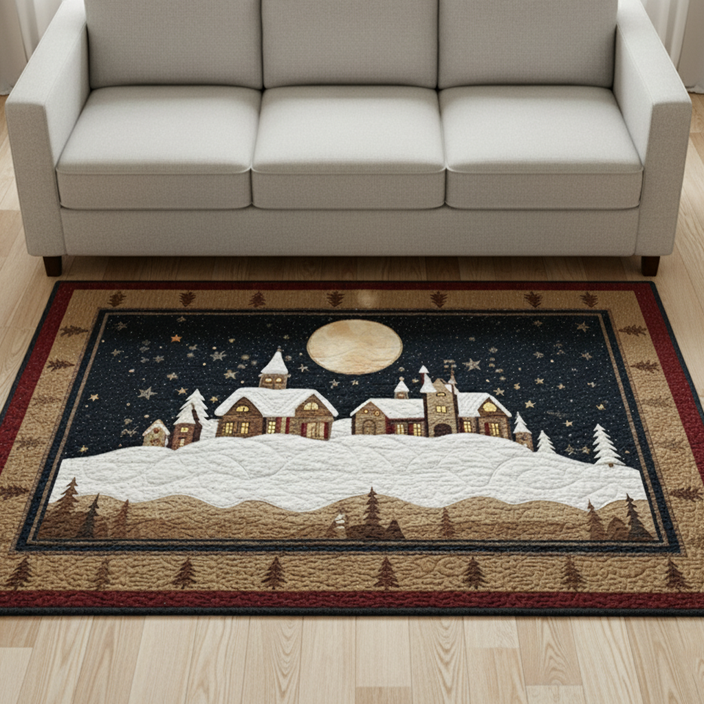 Alpine Village Area Rug Modern Holiday Decor Gifts For Mom Who Has Everything