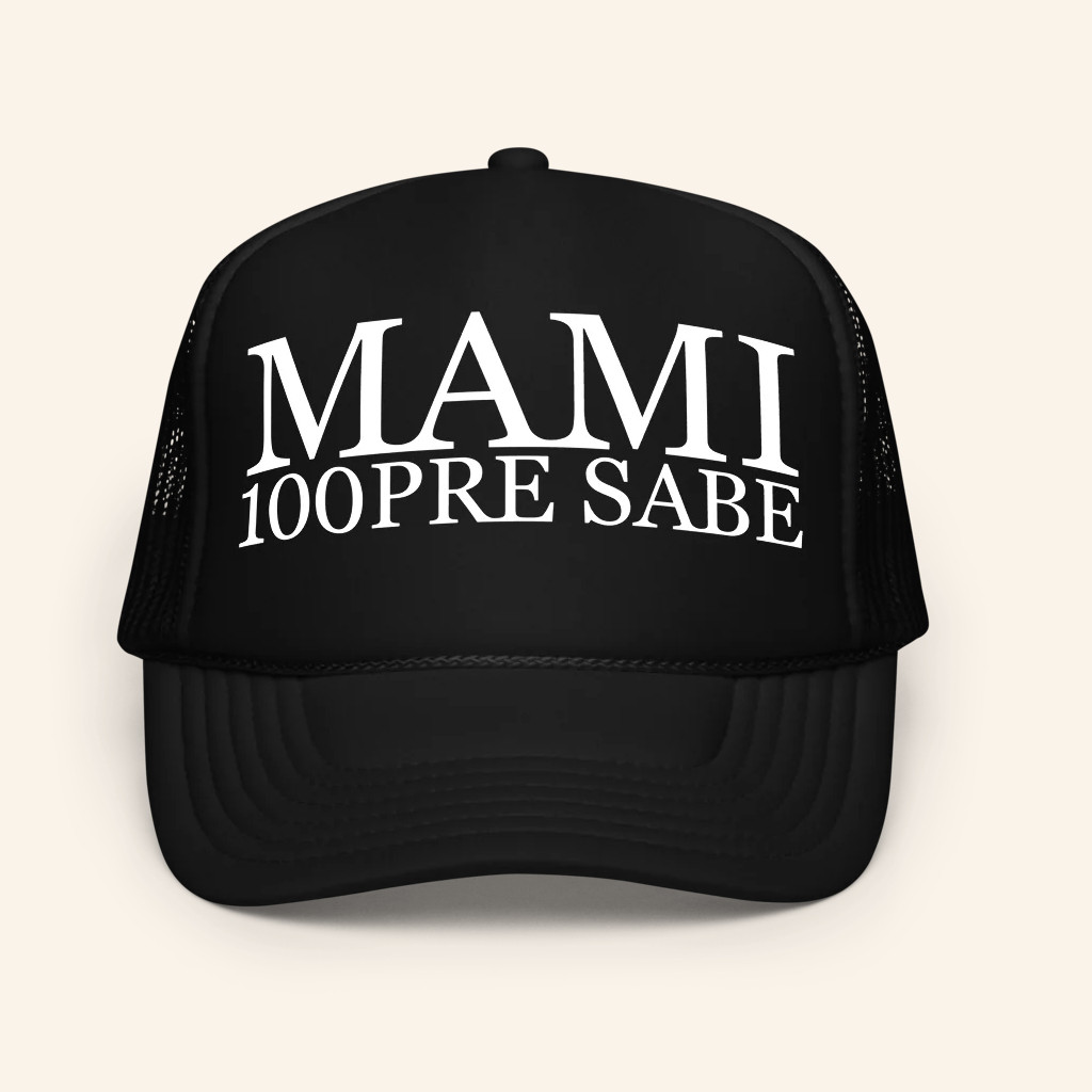 Alvaro Diaz Merch Mami 100Pre Sabe Trucker Hat Cool Gifts For Music Lovers