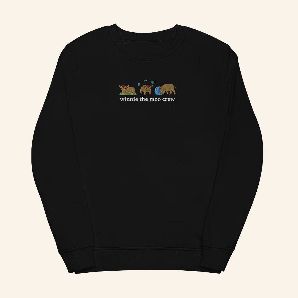 Alveus Sanctuary Merch Winnie The Moo Embroidered Sweatshirt Gift Ideas For Him Alveus Sanctuary Merch Winnie The Moo Embroidered Sweatshirt Gift Ideas For Him