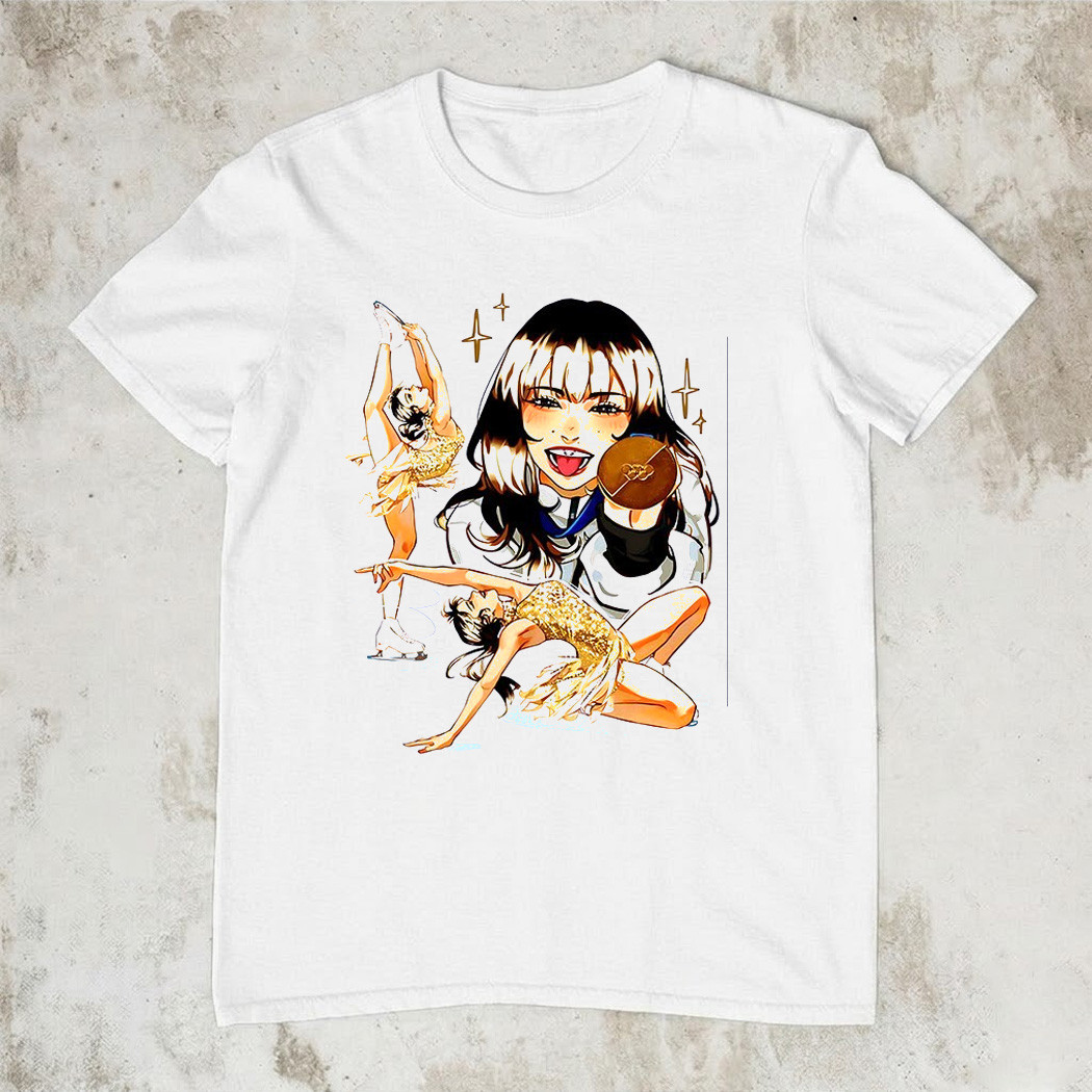Alysa Liu Dancing Queen V-Neck Shirt Figure Skating Medal Fan Gear Best Gift For Ice Skating Fans