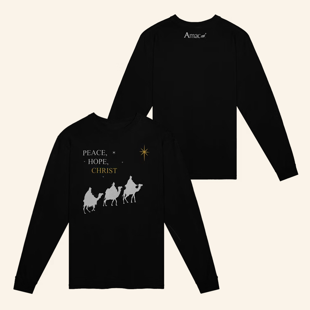 AMAC Merch The Three Wise Men Peace Hope Christ Long Sleeve Shirt Christian Gifts