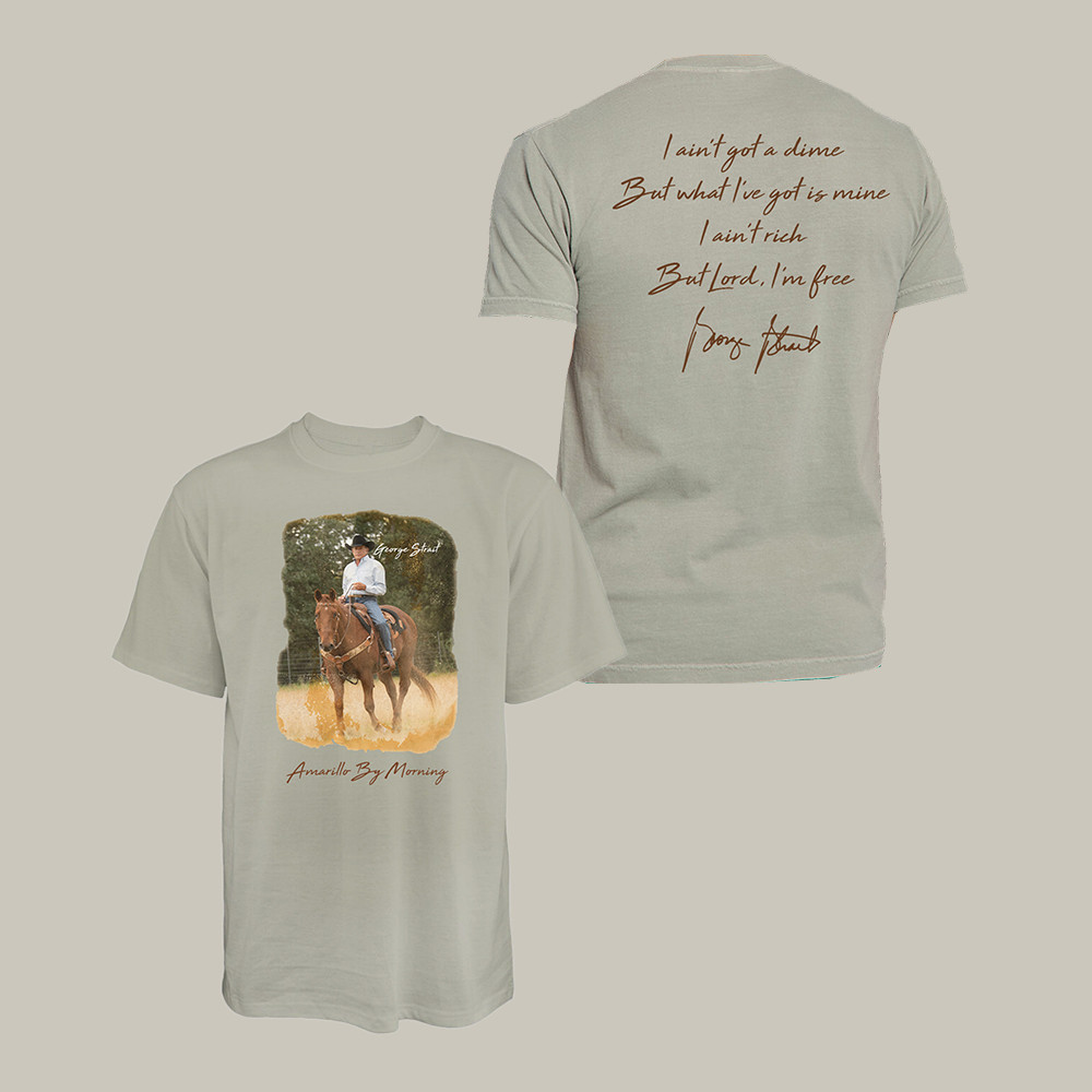 Amarillo By Morning George Strait T-Shirt Country Music Tee George Strait Lover Gift Idea