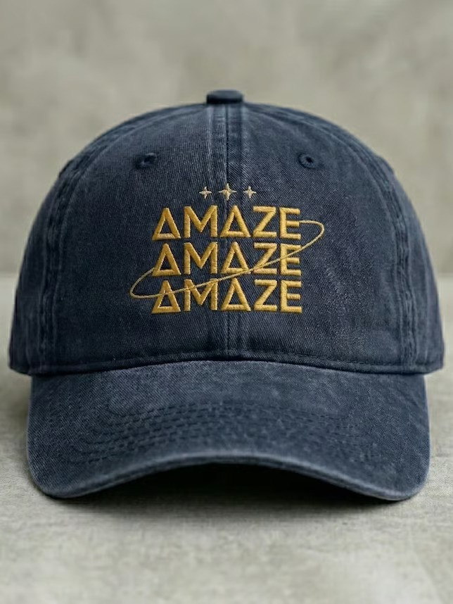 Amaze Embroidered Baseball Hat Project Hail Movie Science Humor Gift For Film Fans