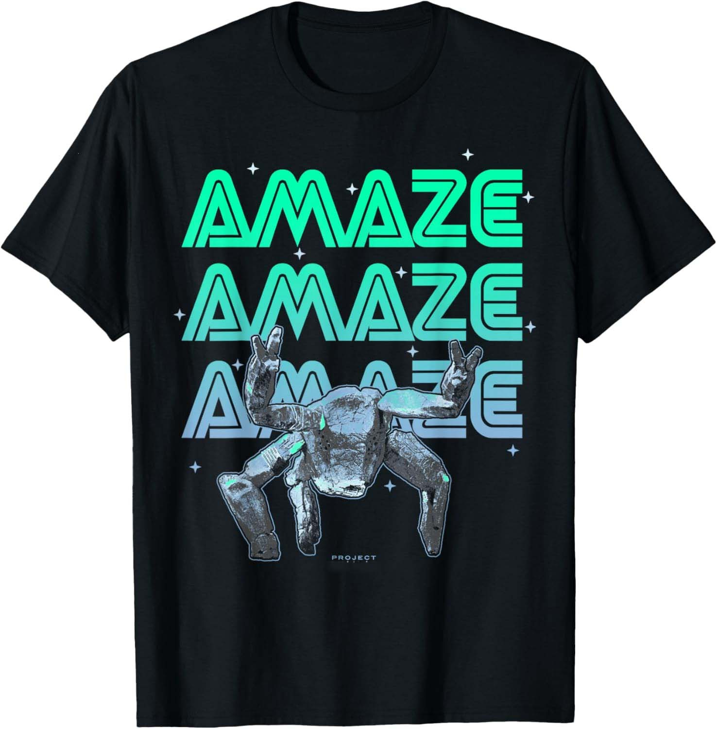 Amaze Neon Graphic T-Shirt Project Hail Movie Rocky Space Adventure Gift For Fans
