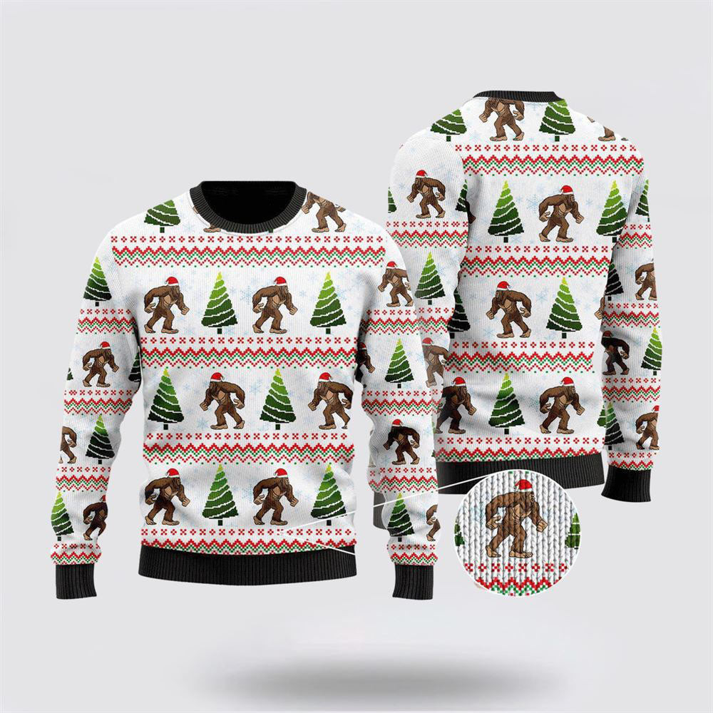 Amazing Bigfoot Ugly Christmas Sweater Ugly Sweater For Men And Women Gifts For Couples