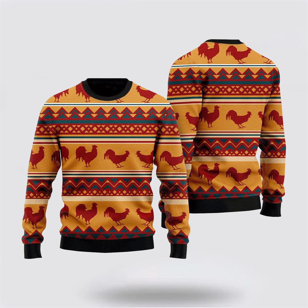 Amazing Chicken Ugly Christmas Sweater Funny Christmas Sweater Christmas Gifts For Husband