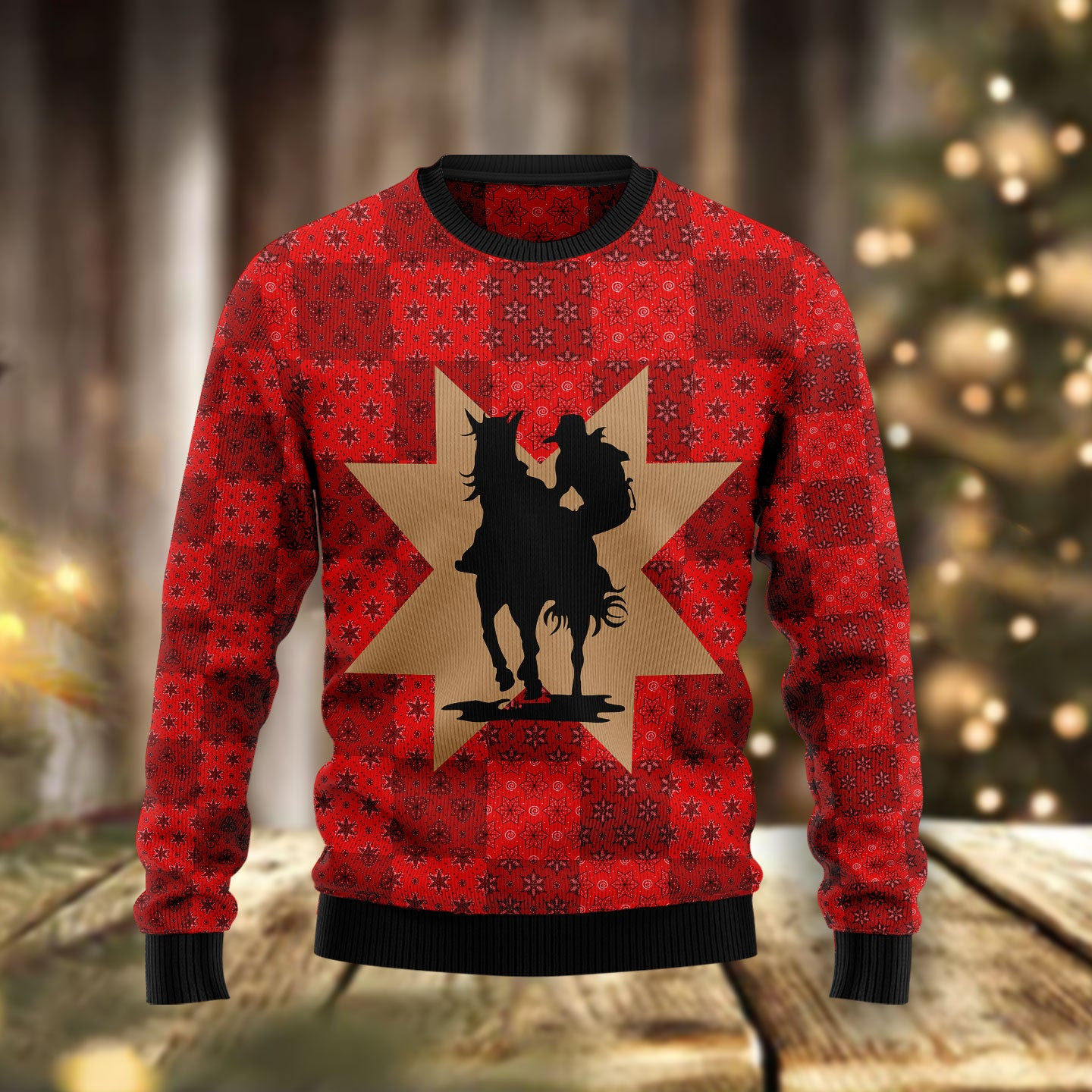 Amazing Cowgirl Ugly Christmas Sweater