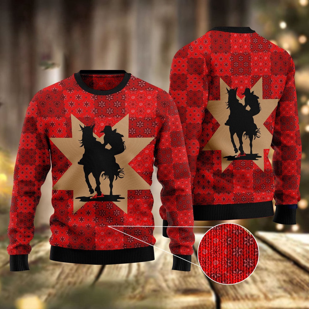 Amazing Cowgirl Ugly Christmas Sweater Funny Ugly Christmas Sweater Holiday Gifts
