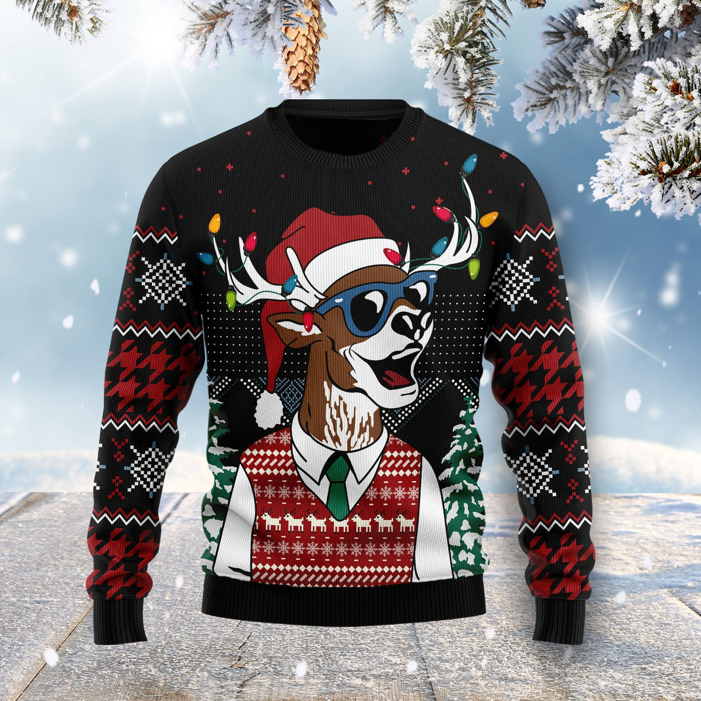 Amazing Deer Ugly Christmas Sweater