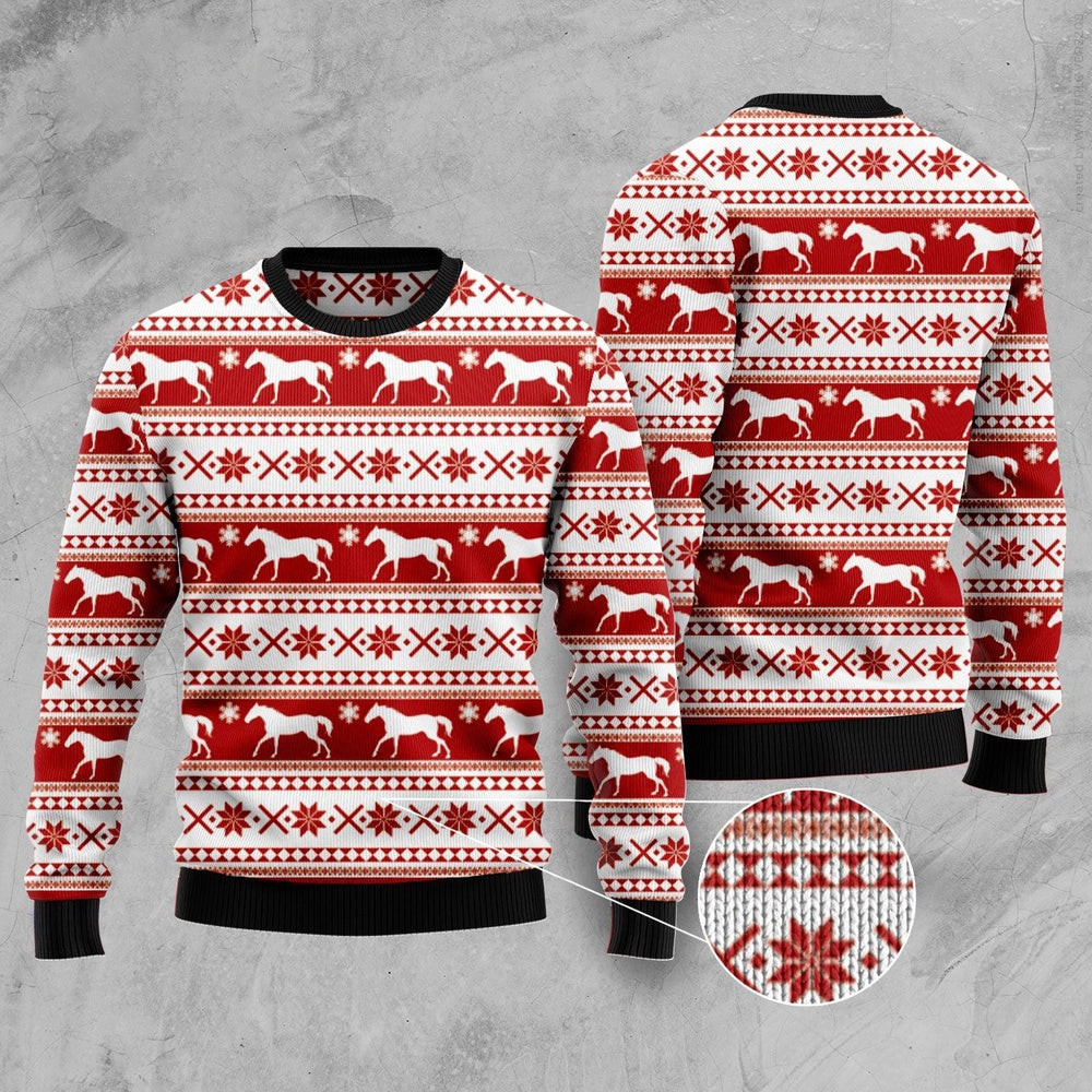 Amazing Horse Ugly Christmas Sweater Funny Ugly Christmas Sweater Holiday Gifts