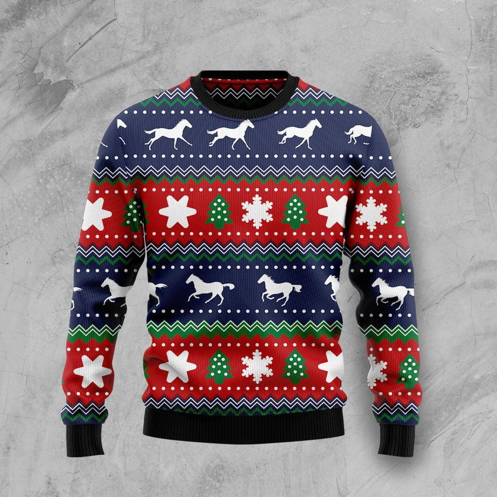 Amazing Horses Ugly Christmas Sweater Christmas Gift