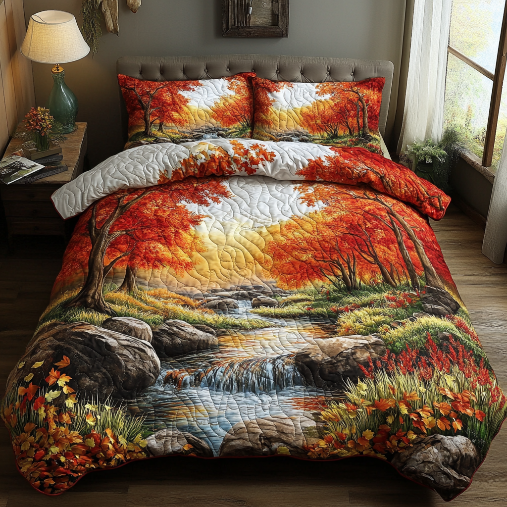 Amber Creek Quilted Bedding Set Bedroom Decor Ideas Cozy Fall Gift Ideas