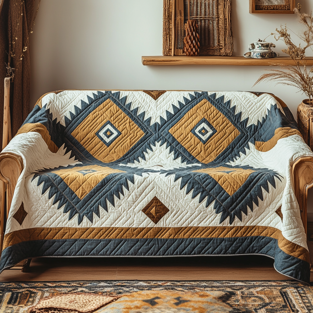 Amber Horizon Quilted Sofa Cover Couch Covers Christmas Gift For Inlaws