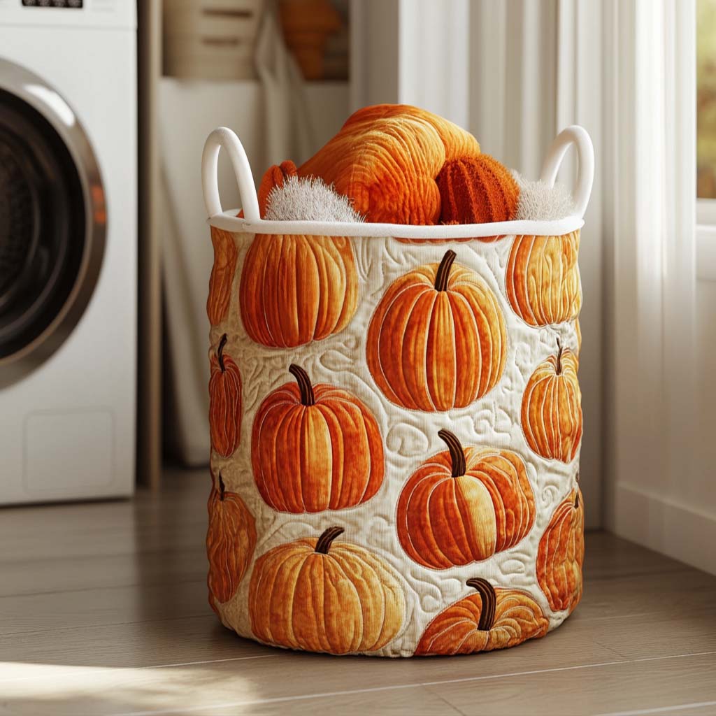 Amber Touch Quilted Laundry Basket Anniversary Merch Gift