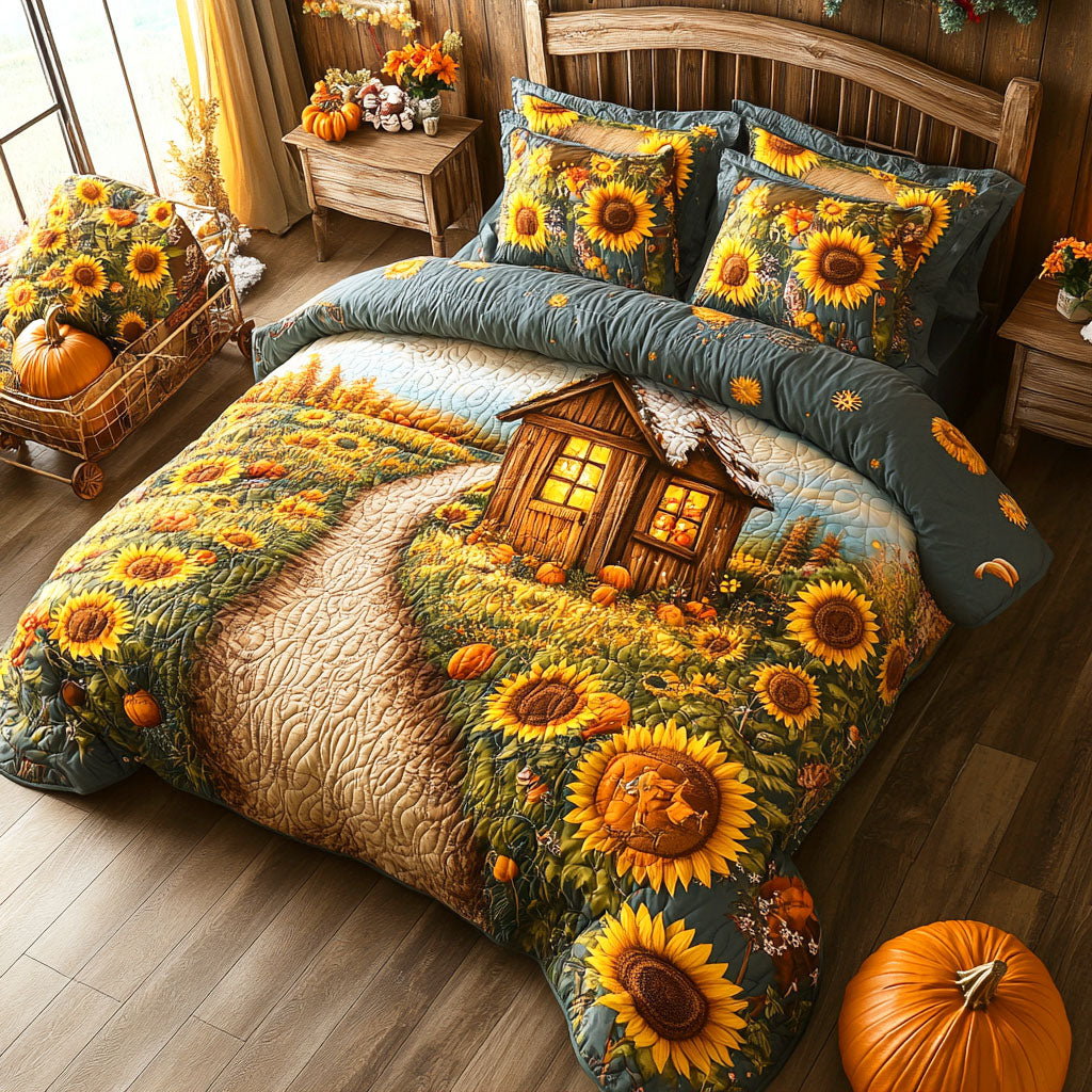 Amber Trail Quilted Bedding Set Bedroom Decor Ideas Cozy Fall Gift Ideas