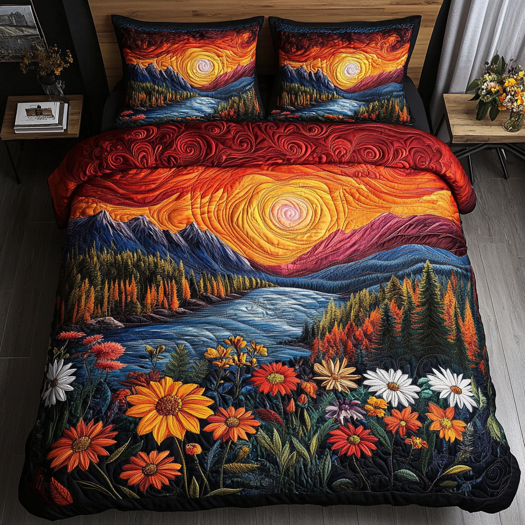 Amber Valley Quilted Bedding Set Cozy Bedroom Decor Best Autumn Gifts