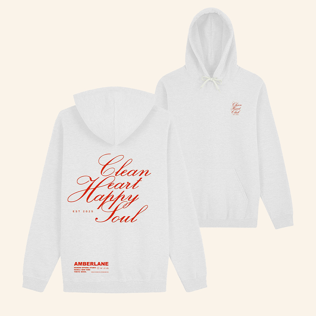 Amberlane Merch Clean Heart Club Hoodie Clean Heart Happy Soul Hoodie Gifts For Friends