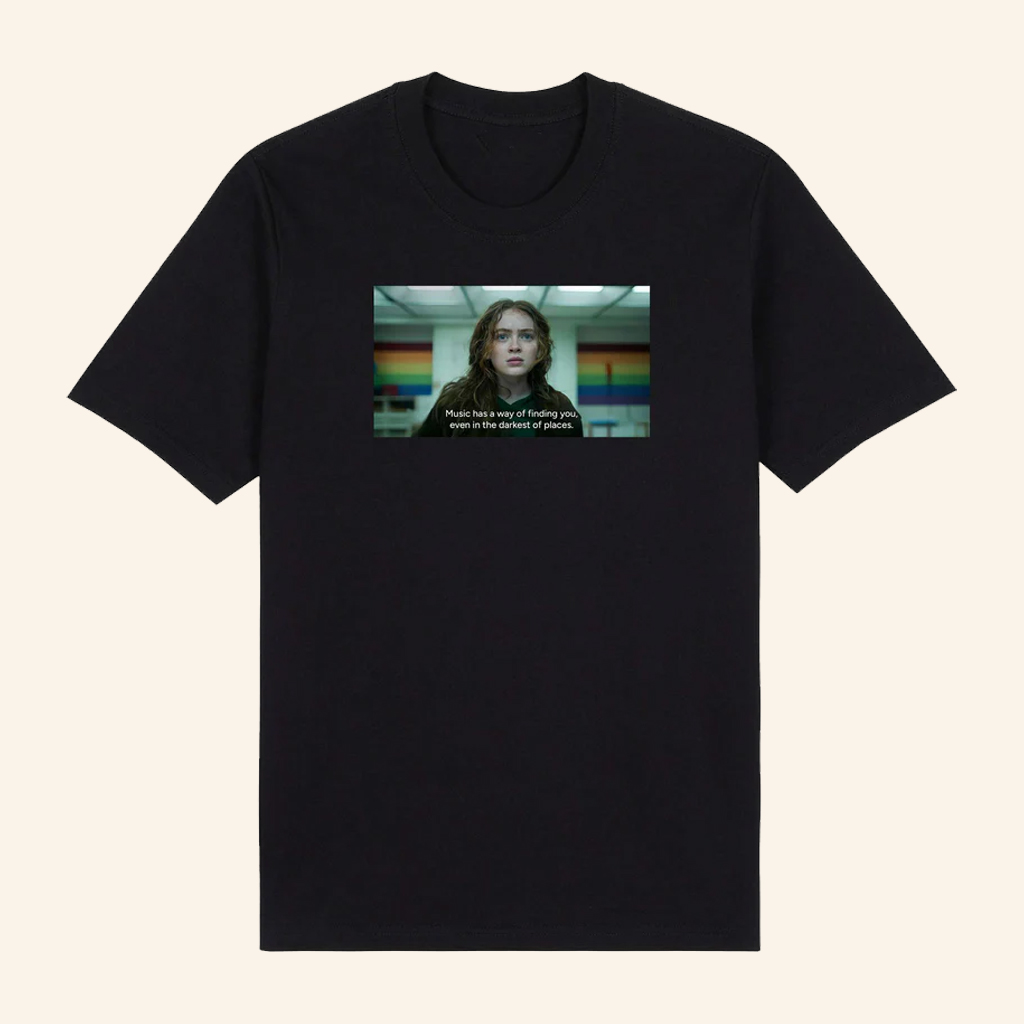Amberlane Merch Music Has A Way T-Shirt Stranger Things Merch Gifts For Him