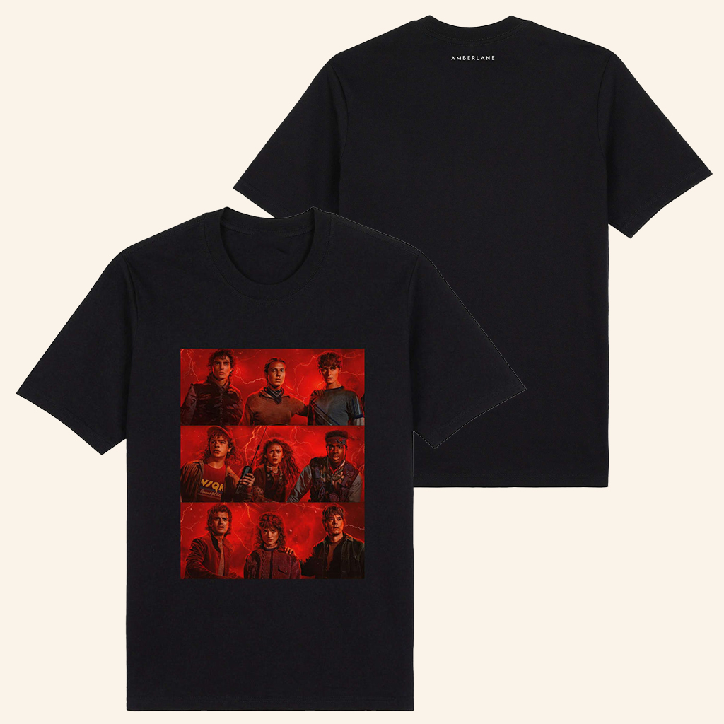 Amberlane Merch One Last Battle V2 T-Shirt Stranger Things Merch Gifts For Friends