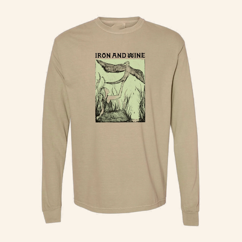 Ambient Inks Merch Iron And Wine Bird Long Sleeve T-Shirt Christmas Gifts For Friends