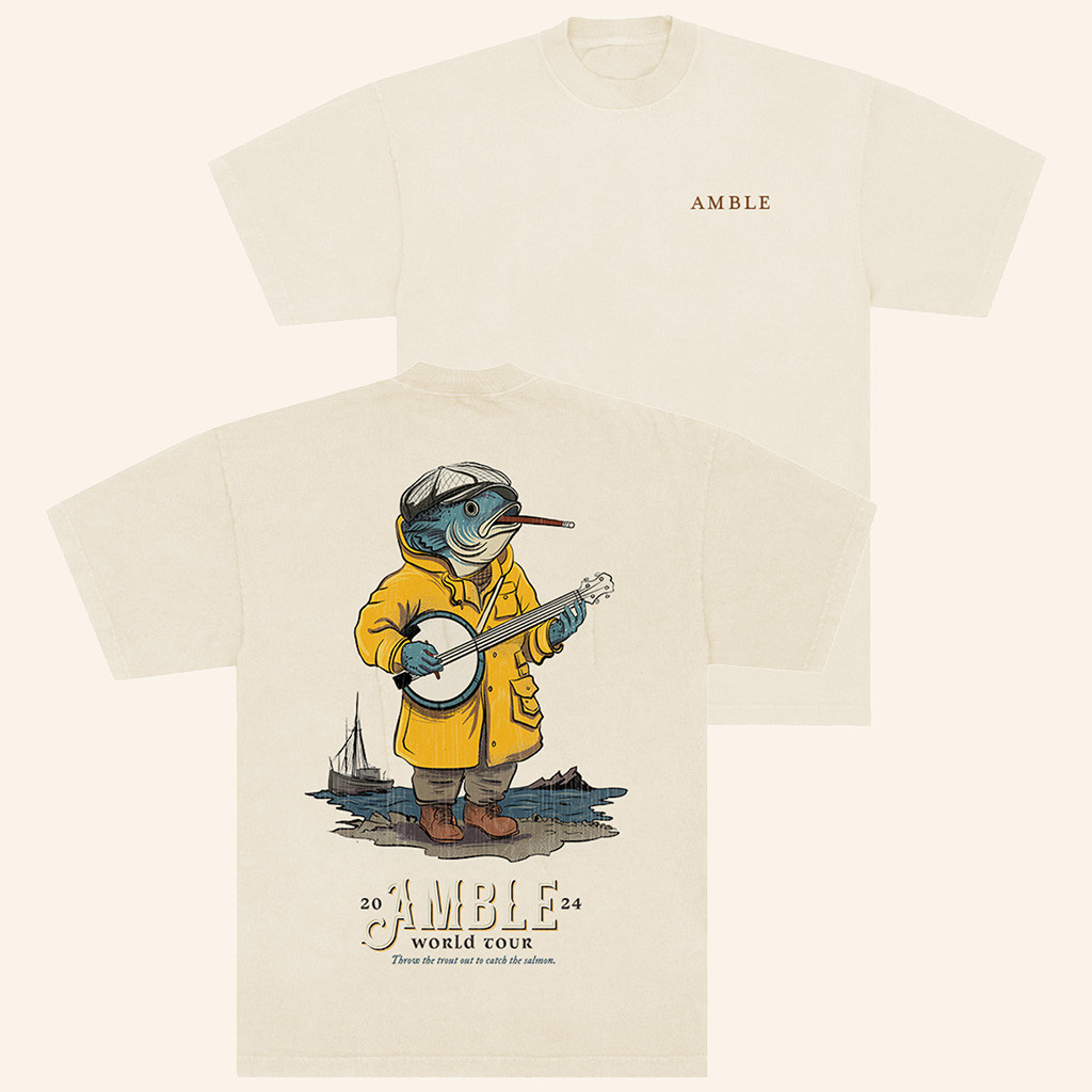 Amble Merch Amble Fish World Tour 2024 T-Shirt Music Gift Ideas For Guys Amble Merch Amble Fish World Tour 2024 T-Shirt Music Gift Ideas For Guys
