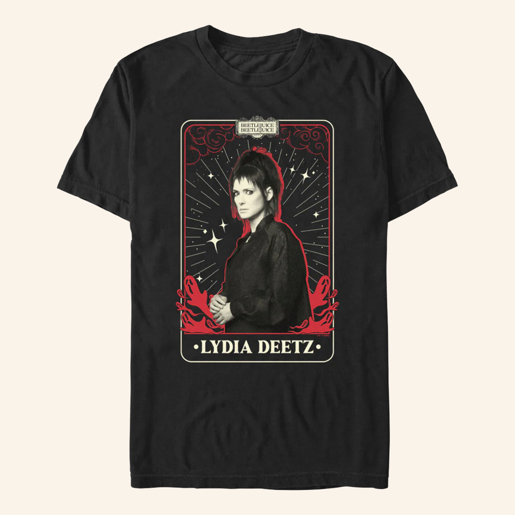 AMC Theatres Merch Beetlejuice Beetlejuice Lydia Deetz Tarot Card T-Shirt Gift Ideas For Mom AMC Theatres Merch Beetlejuice Beetlejuice Lydia Deetz Tarot Card T-Shirt Gift Ideas For Mom