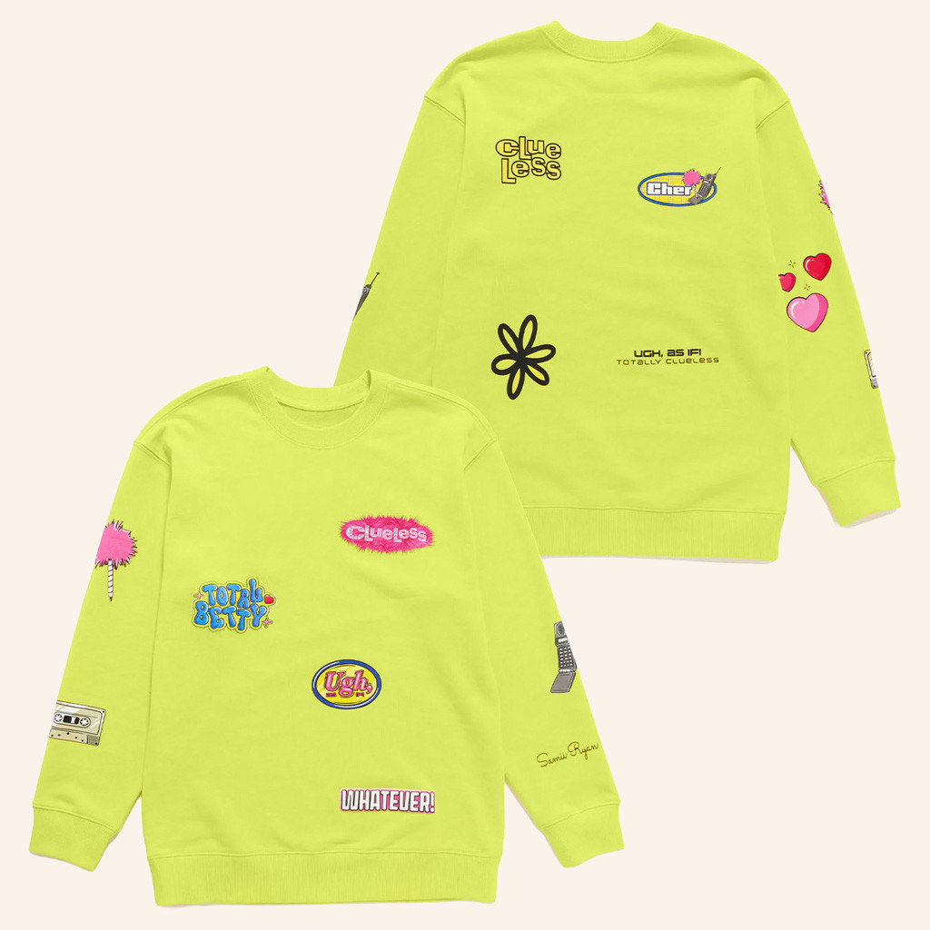 AMC Theatres Merch Clueless Graphic Crewneck Sweatshirt Gifts For Daughter