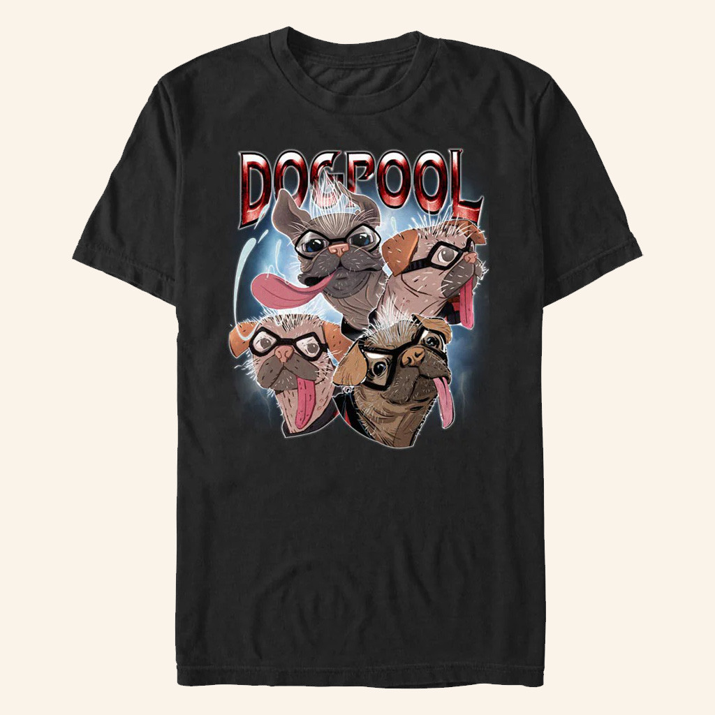 AMC Theatres Merch Deadpool And Wolverine Dogpool And Lightning T-Shirt Gifts For Him
