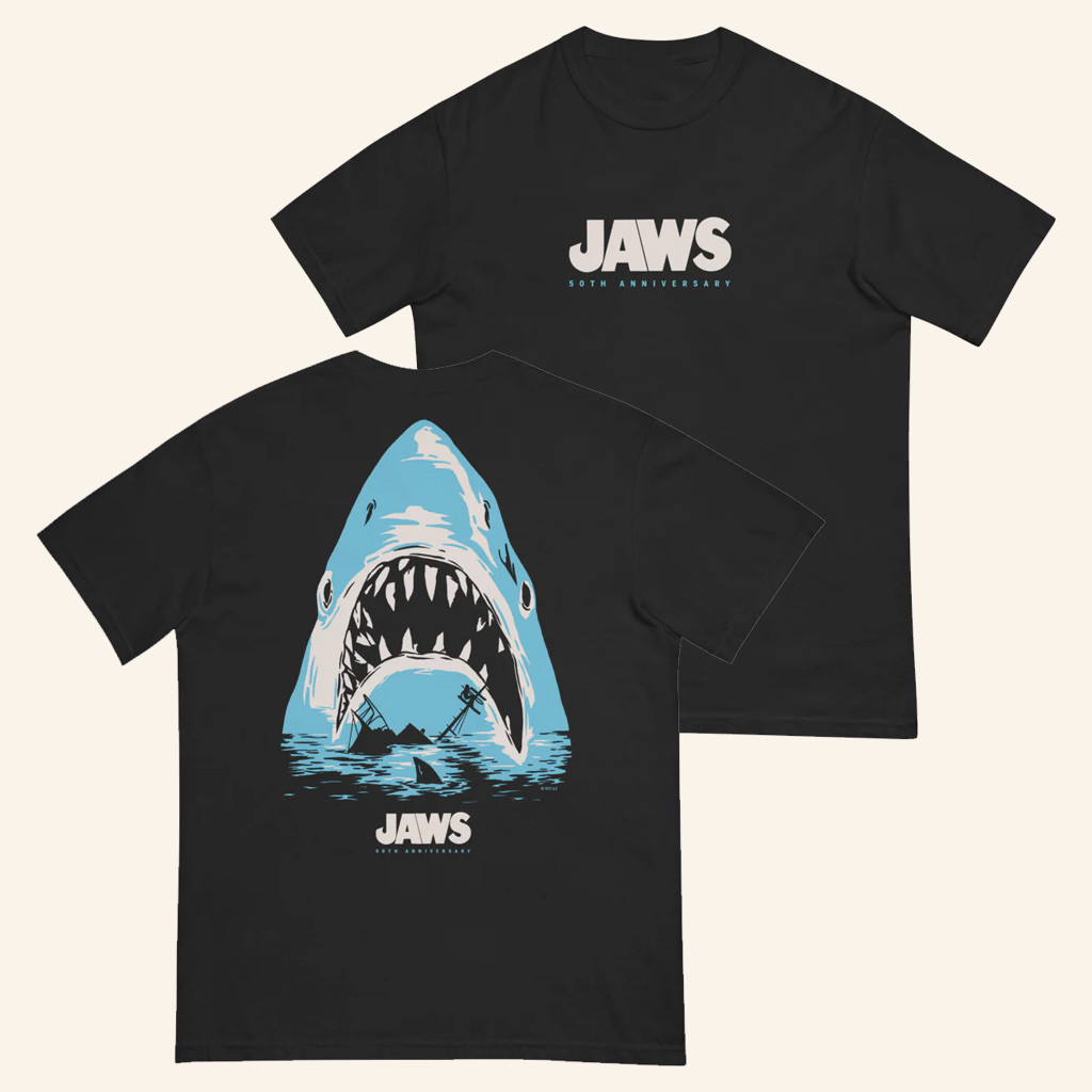 AMC Theatres Merch Jaws 50th Anniversary Jaws T-Shirt Gifts For Movie Fans