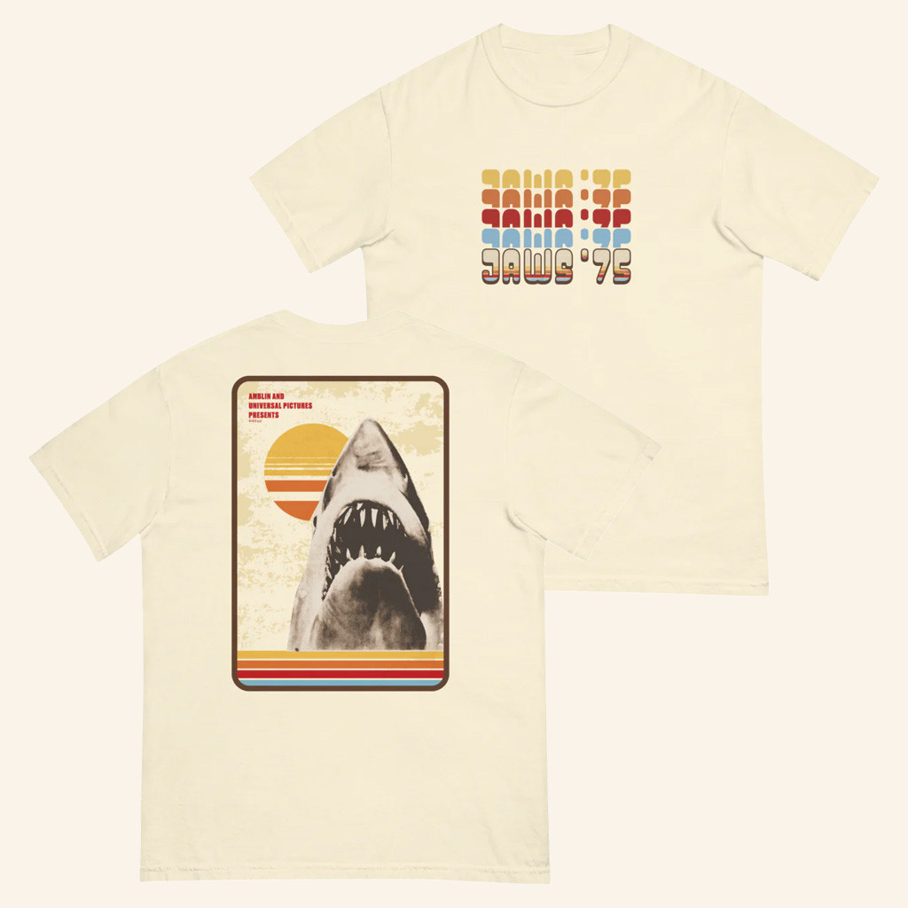 AMC Theatres Merch Jaws 50th Anniversary T-Shirt Best Gifts For Movie Fans