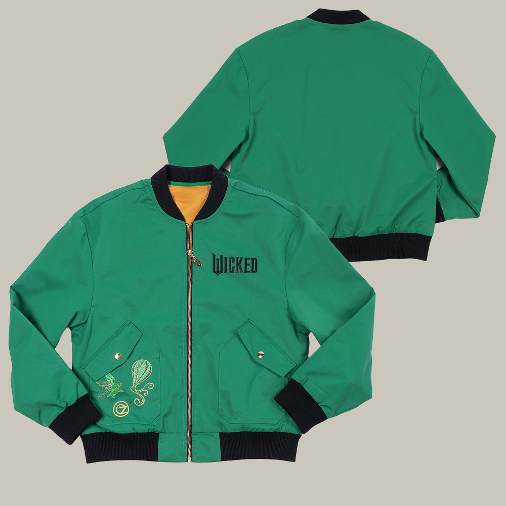AMC Wicked Merch Bomber Jacket Wicked Movie Apparel Gifts For Moive Enthusiasts