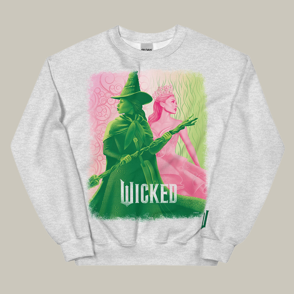 AMC Wicked Merch Elphaba Glinda Sweatshirt Glinda The Good Wicked Sweatshirt Gifts For Her