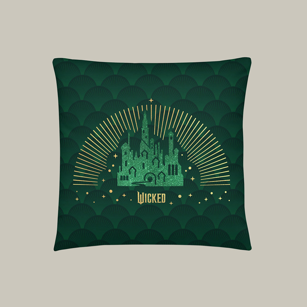 AMC Wicked Merch Emerald City Pillow Sofa Accent Home Decor Christmas Gifts For Wicked Lovers