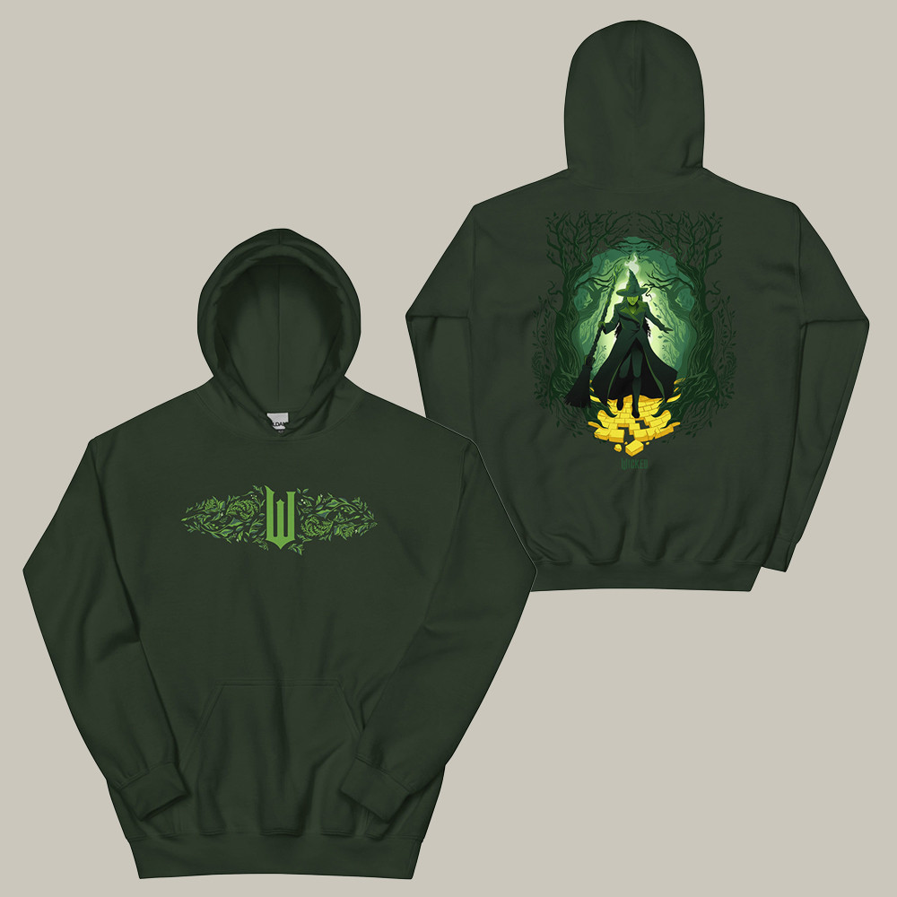 AMC Wicked Merch Hoodie Elphaba Pattern Changed For Good Hoodie Best Gift Ideas