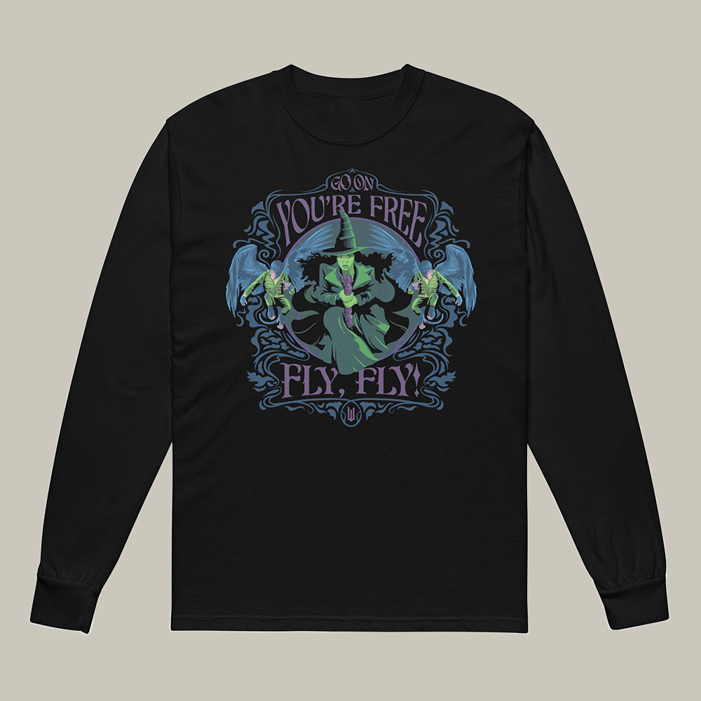 AMC Wicked Merch Long Sleeve Shirt Go On You Are Free Elphaba Apparel Fan Gift Ideas