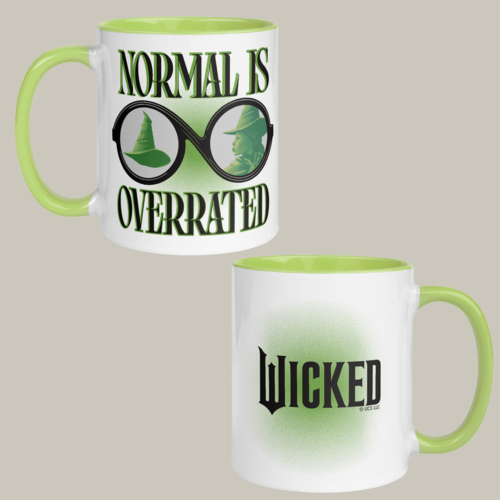 AMC Wicked Merch Normal Is Overrated Two Tone Mug Daily Coffee Mug Gifts For Him