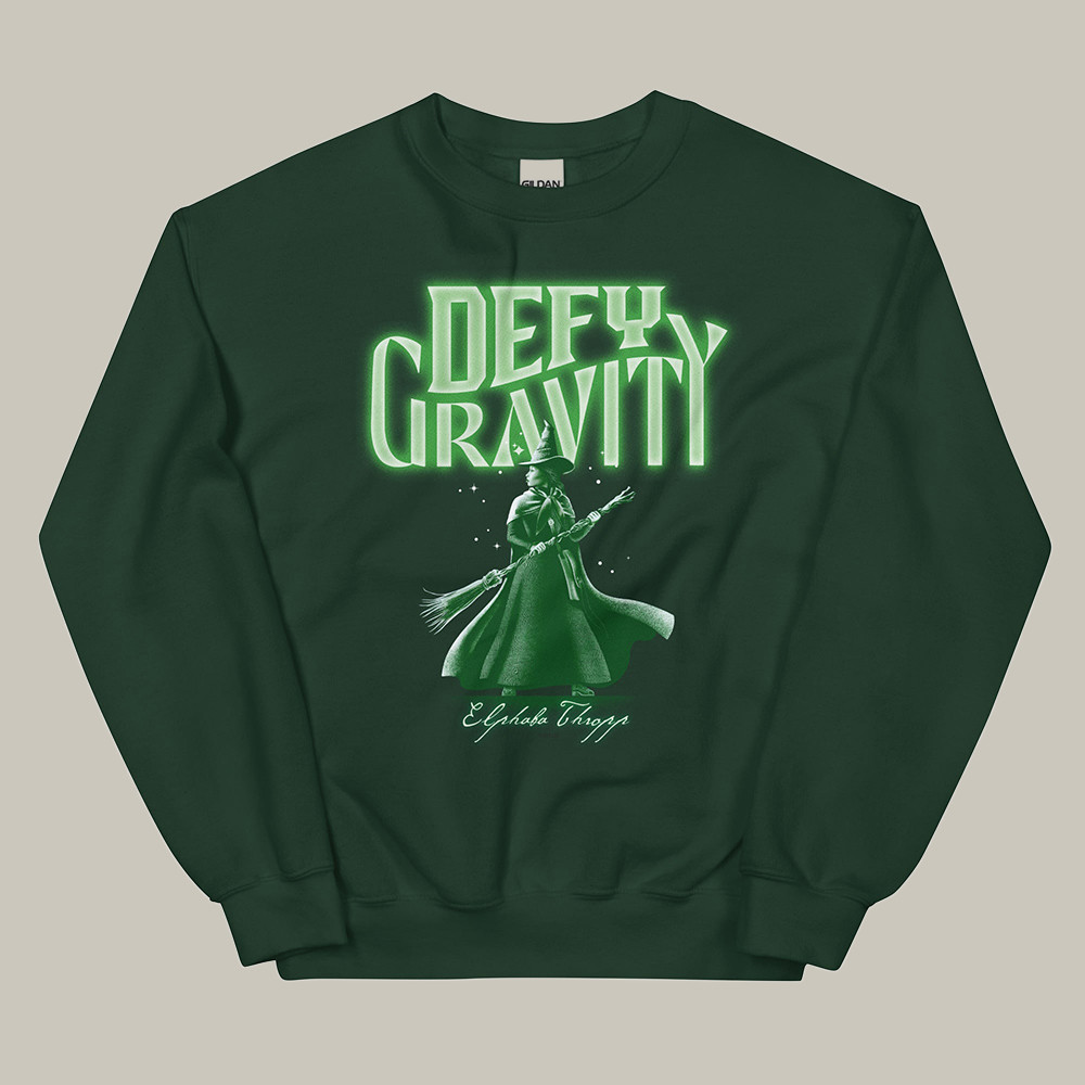 AMC Wicked Merch Sweatshirt Defy Gravity Wicked Broadway Sweatshirt Elphaba Lover Gifts