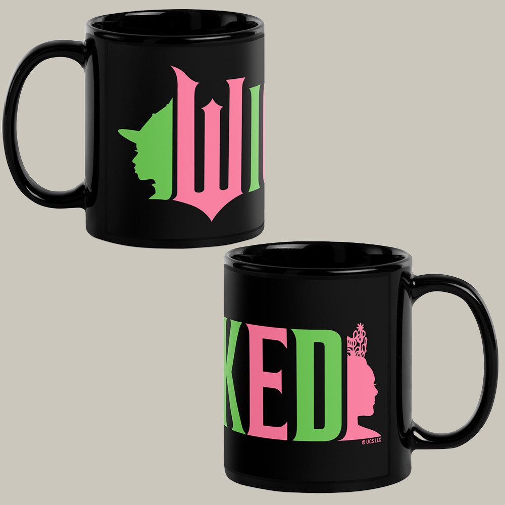 AMC Wicked Merch Wicked Logo Mug Elphaba Glinda Morning Coffee Cup Gifts For Glinda Lovers