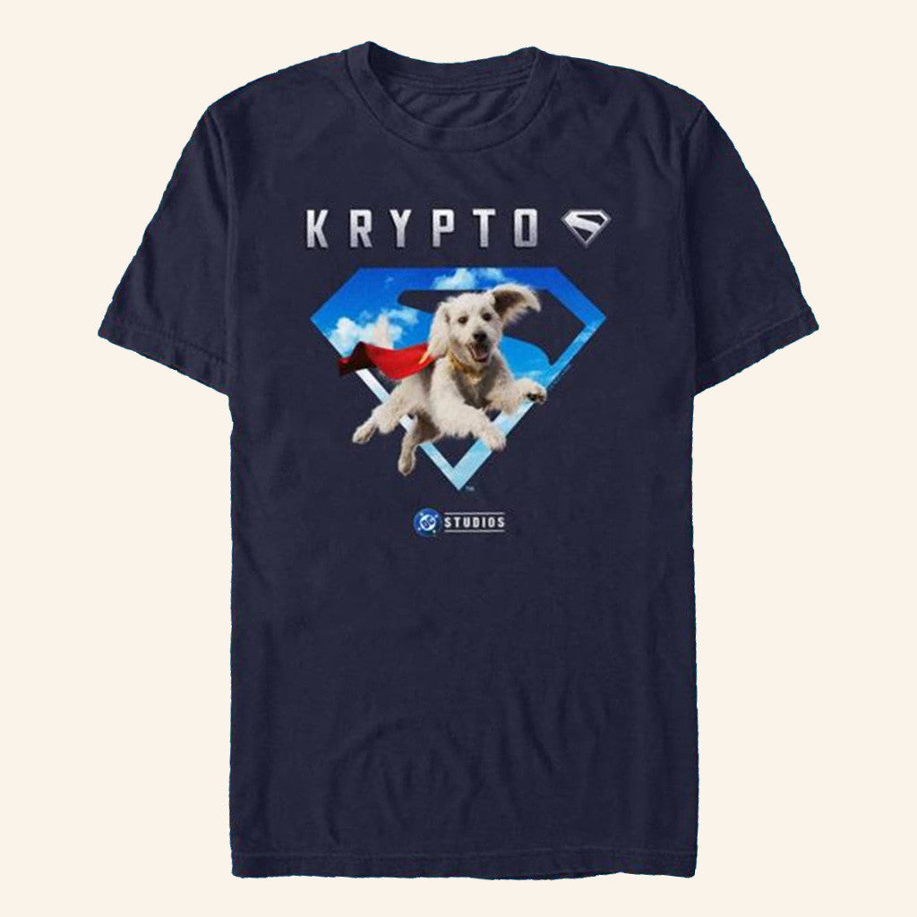 Amctheatres Merch Superman 2025 Movie Krypto In Sky Logo T-Shirt Gift Ideas For Boyfriend