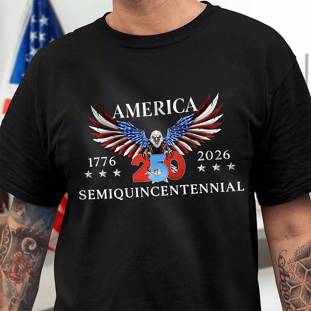 Ameirca 250 Years Semiquincentennial 1776 2026 T-Shirt July 4Th Clothes Patriotic Men Gifts