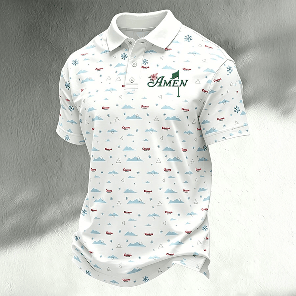 Amen Golf Champion 2026 Polo Shirt Master Clothes Golf Presents For Dad