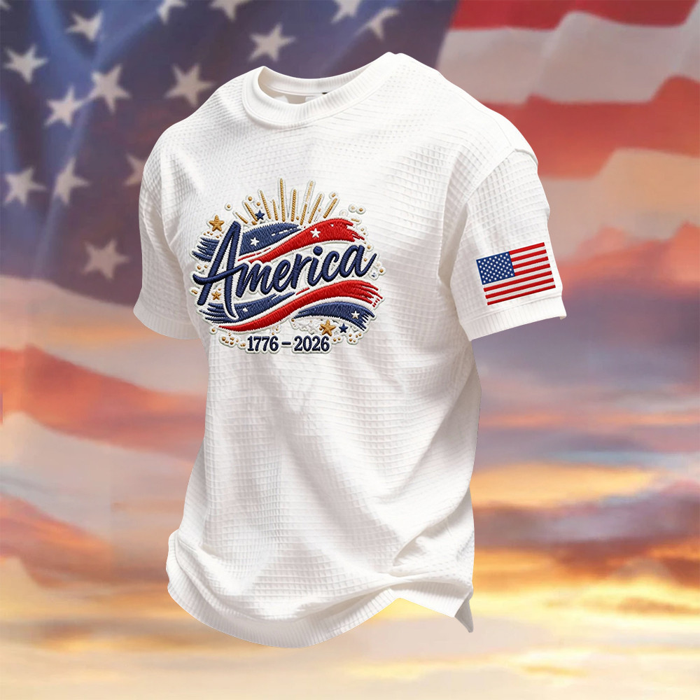 America 1776 2026 Patriotic T-Shirt 4Th Of July Outfits Gift For Independence Day