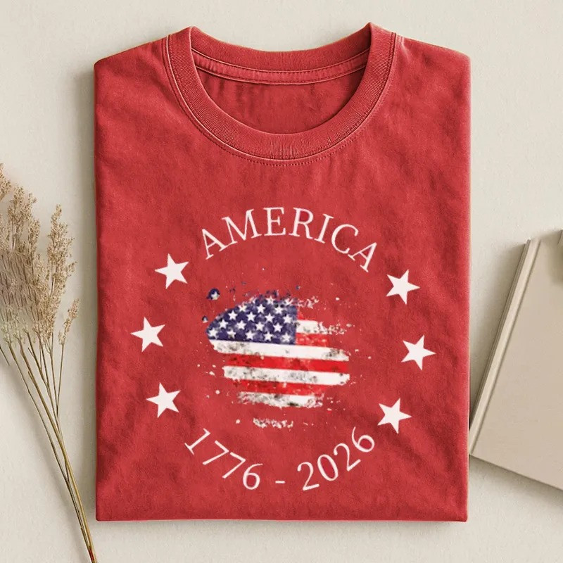 America 1776 2026 Stars T-Shirt 250th Anniversary Patriotic American Flag Best Gift For Patriots
