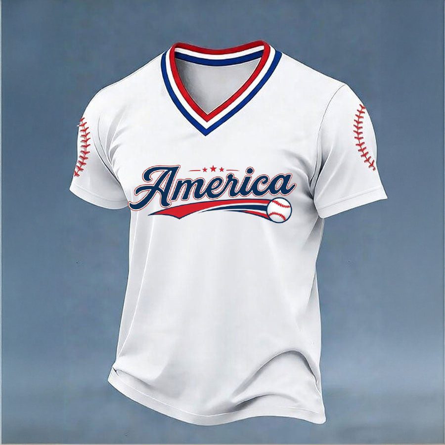 America 2026 World Baseball Classic V-Neck Shirt Game Day Merch Sport Fan Gift