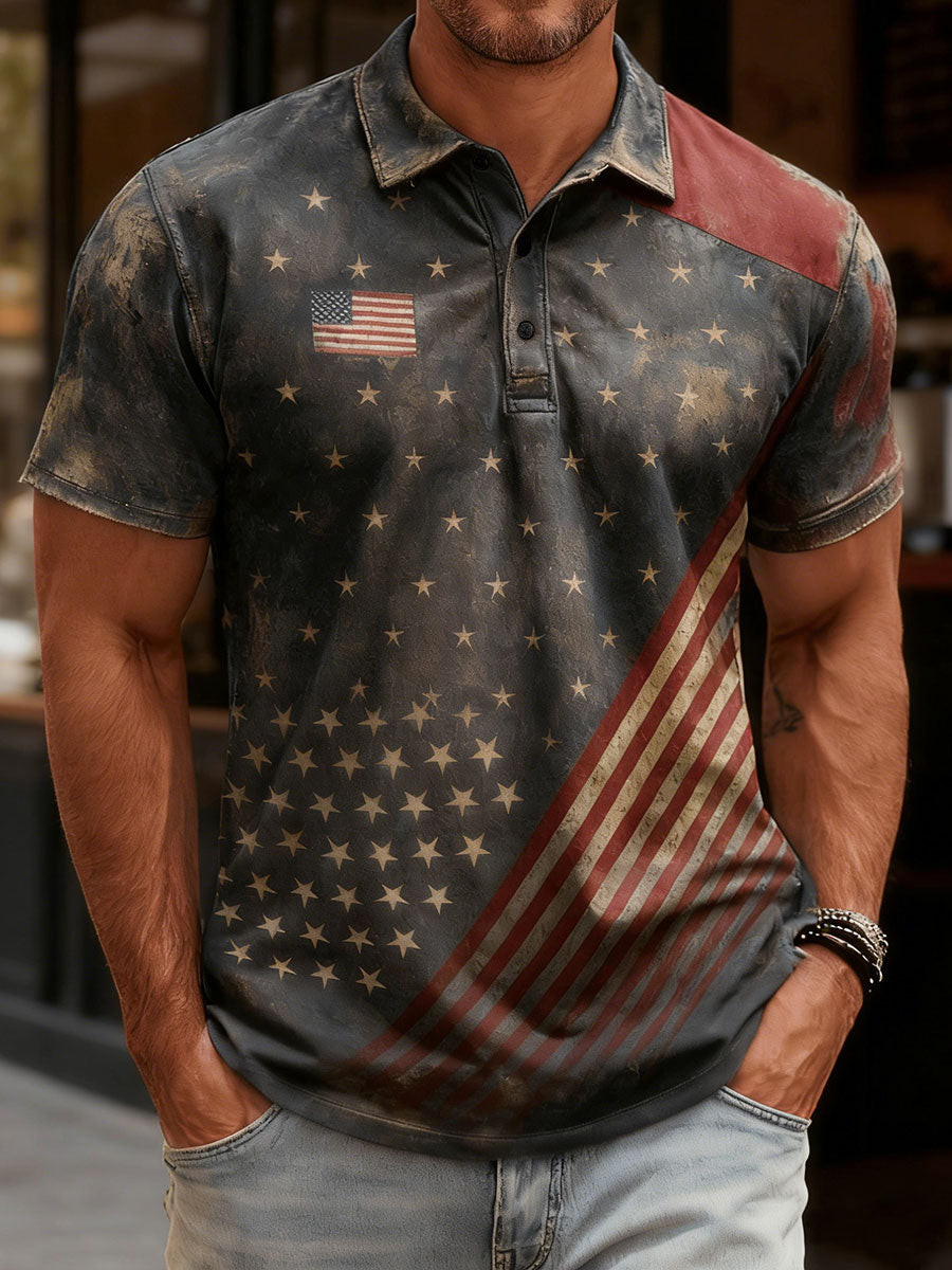 America 250 Flag Shirt Vintage T-Shirt Men's Patriotic T-Shirts Patriotic Gift Ideas